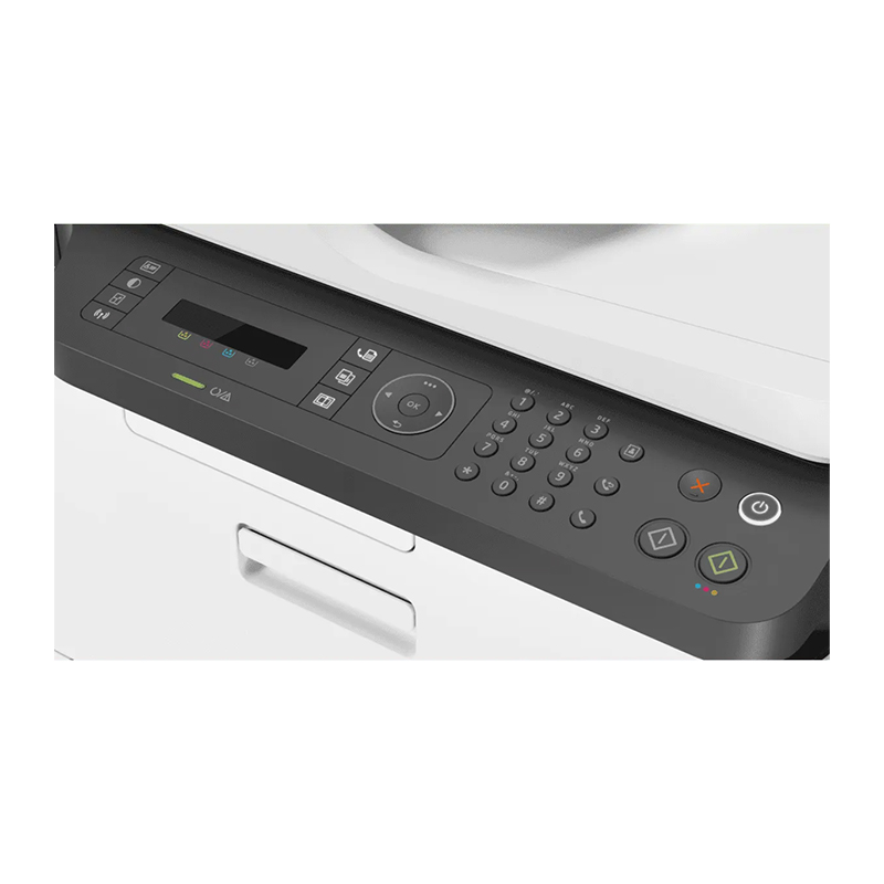 HP MFP M179fnw Color LaserJet | Print/Scan/Copy/Fax, Up to 600 x 600 dpi Print, USB, Network, Wireless &amp; WiFi Direct, Up to 4ppm Colour Print, Up to 18ppm Mono Print, 40 Sheet ADF, Up to 20,000 Pages/Month, HP 117A CYMK Toner