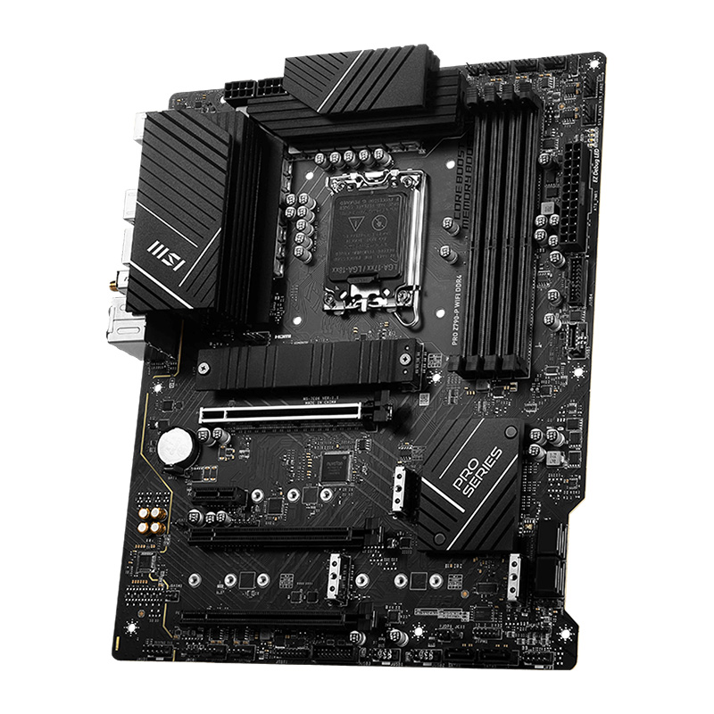 MSI PRO Z790-P WiFi DDR4 ProSeries Motherboard (Supports 12th/13th Gen Intel Processors, LGA 1700, DDR4, PCIe 5.0, M.2, 2.5Gbps LAN, USB 3.2 Gen2, Wi-Fi 6E, ATX)