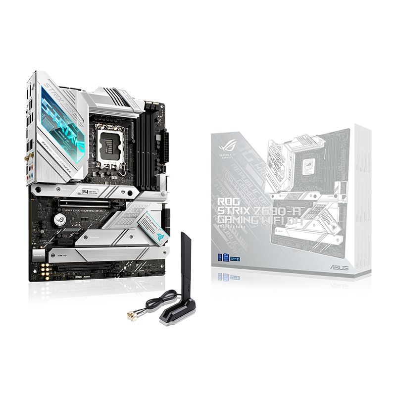 ASUS ROG Strix Z690-A Gaming WiFi D4 LGA1700 (Intel® 12th Gen) ATX Gaming Motherboard (PCIe 5.0,DDR4,16+1 Power Stages,WiFi 6,2.5 Gb LAN,BT v5.2,Thunderbolt 4,4xM.2 and Front USB 3.2 Gen 2x2 Type-C)