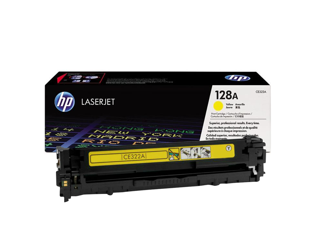 HP 128A CE322A Yellow Original LaserJet Toner