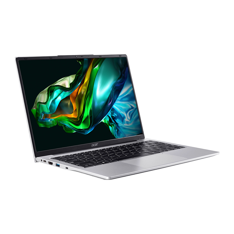 Acer Aspire Lite AL14-31P-C26D Laptop | Intel N100 Processor, 8GB DDR5 RAM, 512GB PCIe NVMe SSD, 14&quot; WUXGA IPS SlimBezel, Intel UHD Graphics, Windows 11 Home, Silver