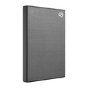 Seagate One Touch 1TB External Hard Drive with Password - Grey