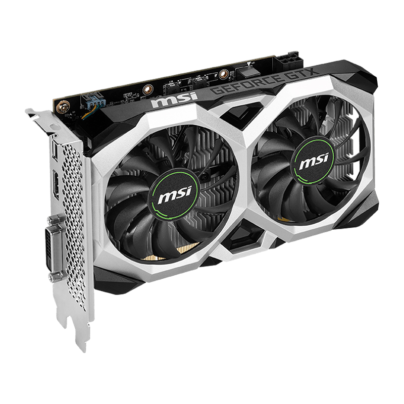 MSI GTX1650 D6 Ventus XS OCV3, 4GB GDDR6 Graphics Card Ports:- 1x HDMI, 1x DisplayPort, 1x DL-DVI-D (Extra Power required) - (912-V812-003)