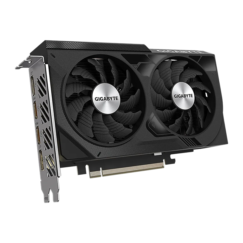 GIGABYTE GeForce RTX™ 4060 WINDFORCE OC 8GB 128-bit GDDR6, Graphics Card - HDMI x2, DP x2 (GV-N4060WF2OC-8GD)