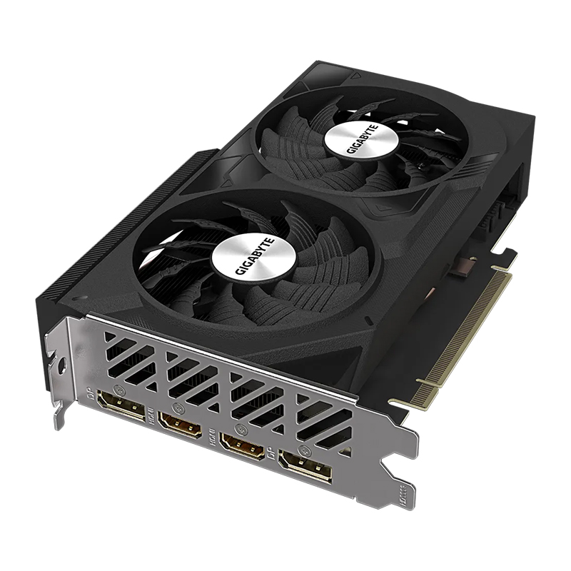 GIGABYTE GeForce RTX™ 4060 WINDFORCE OC 8GB 128-bit GDDR6, Graphics Card - HDMI x2, DP x2 (GV-N4060WF2OC-8GD)