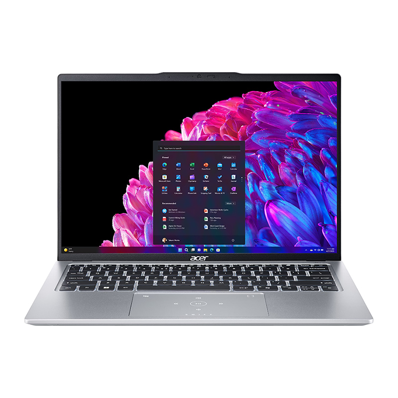 Acer Swift GO 14 SFG14-73-7331 AI PC Laptop | Intel® Core™ Ultra 7 155H Processor, 16GB LPDDR5X RAM, 1TB PCIe NVMe SSD, 14&quot; CineCrystal™ OLED WQXGA+ (2880 x 1800) 90Hz, Intel® Arc™ Graphics, Windows 11 Home, Pure Silver