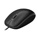 Logitech B100 Optical USB Mouse - Black (910-006605)