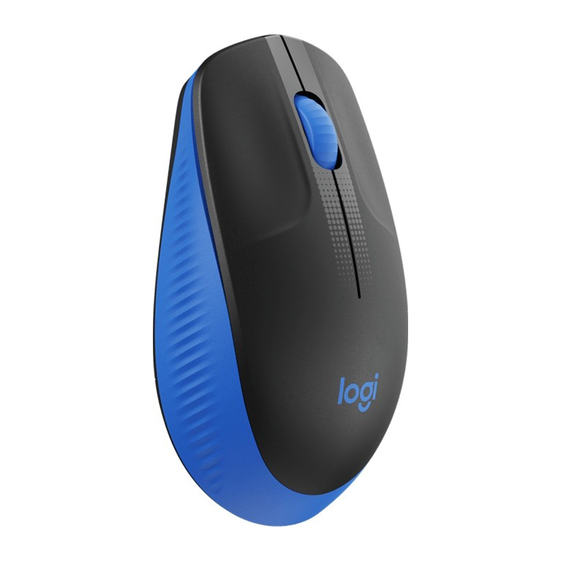 Logitech M190 Full-Size Wireless Mouse - Blue (910-005914)