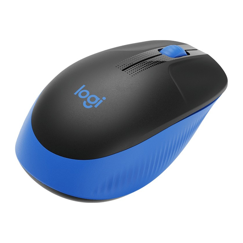 Logitech M190 Full-Size Wireless Mouse - Blue (910-005914)