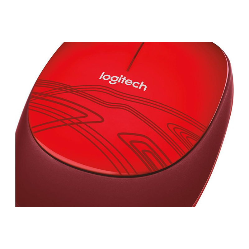 Logitech Wired Mouse M105 Red