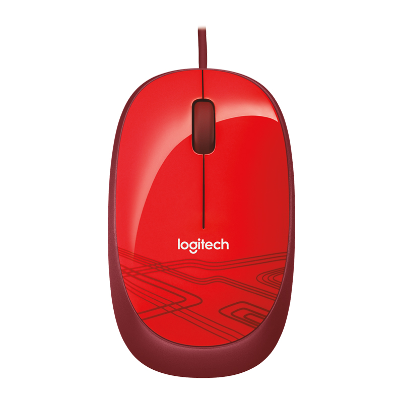 Logitech Wired Mouse M105 Red