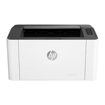 [PRT1032] HP Laser Printer 107w (106A Toner) | Functions: Print, Print Speed (Black): Up to 20 ppm, Print Resolution: Up to 1,200 x 1,200 dpi, Paper Input: Up to 150 sheets, Connectivity:Hi-Speed USB 2.0 port+Wireless 802.11 b/g/n, Replacement toner: HP 106A