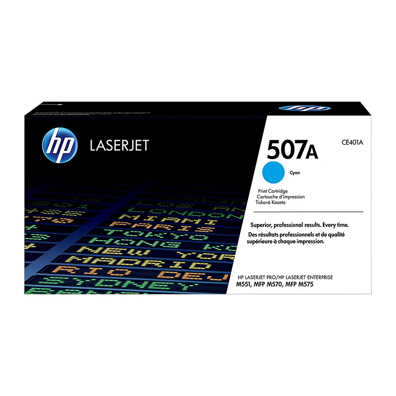 HP 507A CE401A Cyan Original LaserJet Toner Cartridge