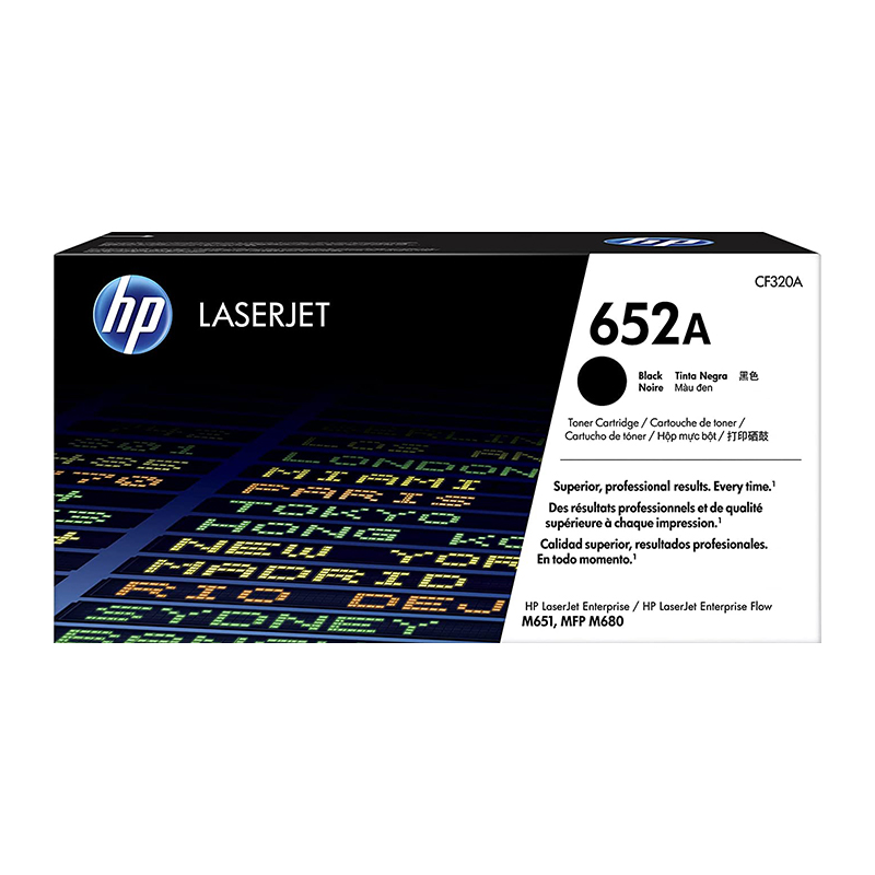 HP 652A CF320A Black Original LaserJet Toner Cartridge