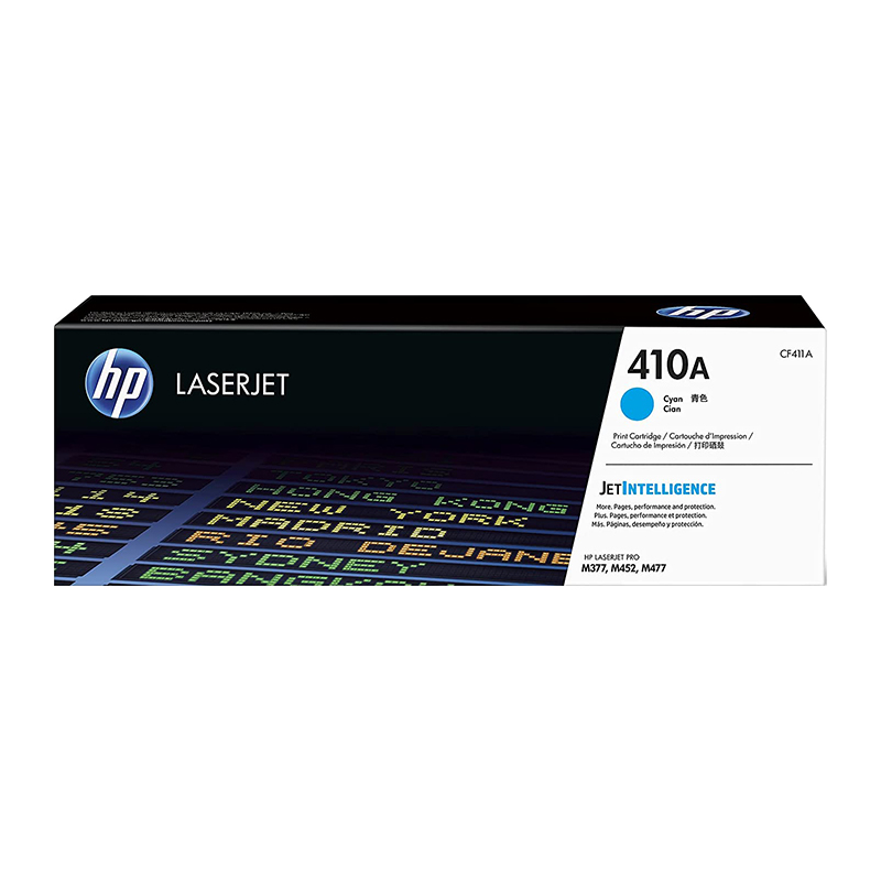 HP 410A CF411A Cyan Original LaserJet Toner Cartridge - Region 1 (Asia)