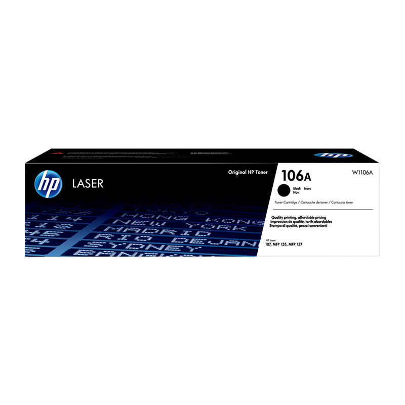 HP 106A W1106A Black Original LaserJet Toner Cartridge