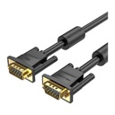 Vention® VGA(3+6) Male to Male Cable with ferrite cores 5M Black (DAEBJ)