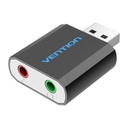 Vention® USB External Sound Card Black Metal Type (VAB-S17-B)