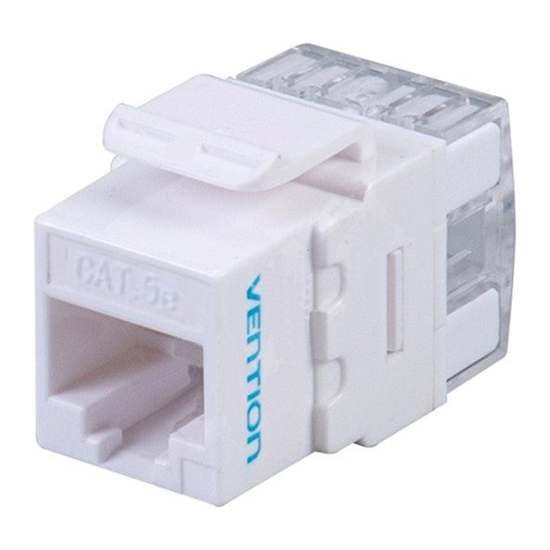 Vention® Cat.6 UTP Keystone Jack White Plastic Type (IPDW0)