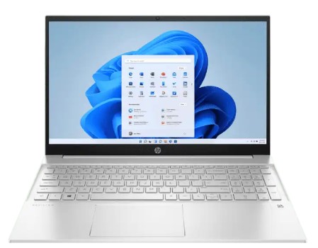 HP Pavilion Laptop 15-Eg2008TX- Intel® Core™ i5-1235U Processor, 8GB DDR4 3200MHz RAM, 512GB PCIe® NVMe™ M.2 SSD, NVIDIA® GeForce® MX550 2GB GDDR6, 15.6&quot; FHD (1920 x 1080), IPS / Micro-edge/ Anti-glare/ 250 nits/ 45% NTSC, Windows 11 Home, Natural Silver