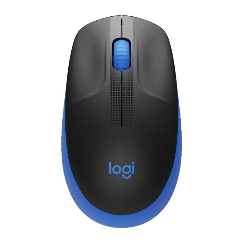 Logitech M190 Full-Size Wireless Mouse - Blue (910-005914)