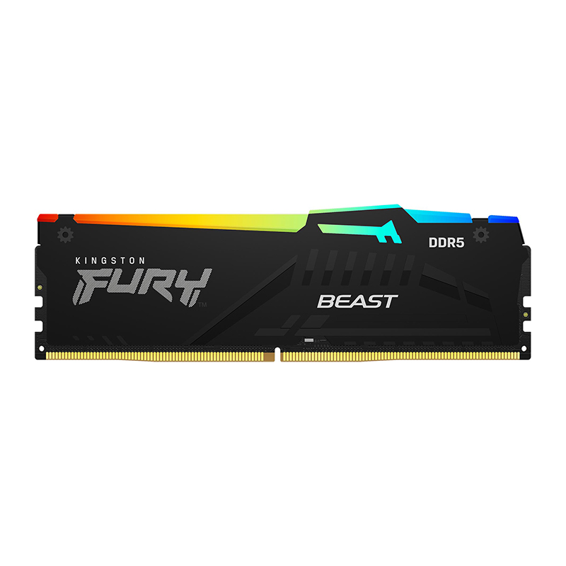 Kingston FURY Beast RGB 16GB DDR5 5200MT/s Non ECC DIMM RAM (KF552C40BBA/16)