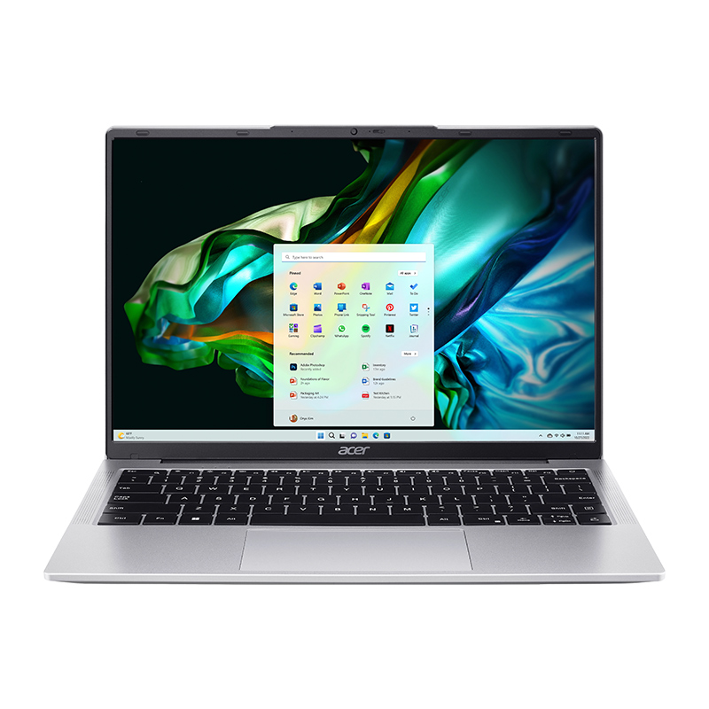 Acer Aspire Lite AL14-31P-C26D Laptop | Intel N100 Processor, 8GB DDR5 RAM, 512GB PCIe NVMe SSD, 14&quot; WUXGA IPS SlimBezel, Intel UHD Graphics, Windows 11 Home, Silver