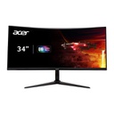 Acer Nitro XZ342CU V3bmiiphx 34&quot; LCD Gaming Monitor | 4K UHD (3440x1440), 180 Hz, 1ms(VRB), VA (178°x178°) AMD FreeSync™ Premium certified, 400 nits, 2Wx2 Speaker,  DP x1, HDMI x1, Black