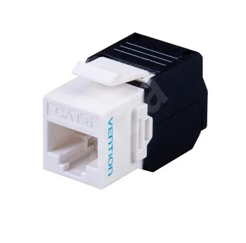 [UTP42167] Vention® Cat.6 UTP Toolless Keystone Jack White PC Type (IPFW0)