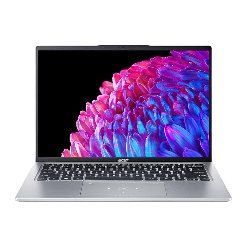 Acer Swift GO 14 SFG14-73-7331 AI PC Laptop | Intel® Core™ Ultra 7 155H Processor, 16GB LPDDR5X RAM, 1TB PCIe NVMe SSD, 14&quot; CineCrystal™ OLED WQXGA+ (2880 x 1800) 90Hz, Intel® Arc™ Graphics, Windows 11 Home, Pure Silver