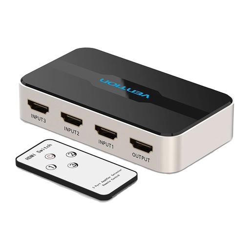 [CON237] Vention 3-In-1 Out HDMI Switcher with Audio Separation