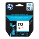 HP 123 Tri-color Original Ink Cartridge (F6V16AE)