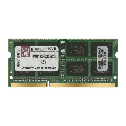 [RAM214] KINGSTON 2GB DDR3 KVR1333 D3S8S9 PC3 SODIMM LAPTOP RAM