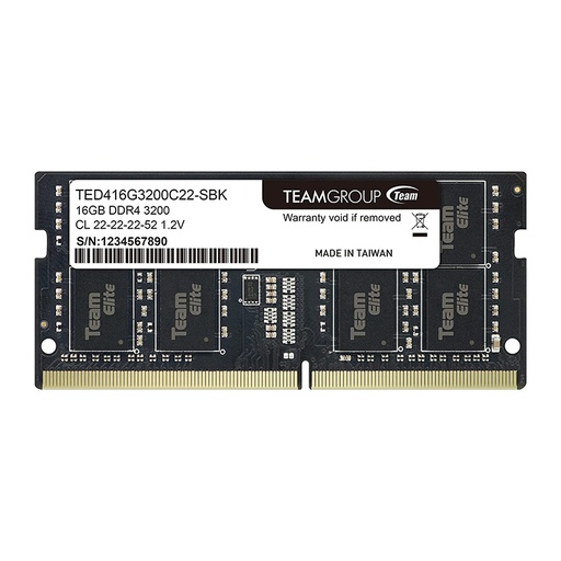 [RAM741] TEAMGROUP Elite 16GB DDR4 3200MHz Laptop RAM