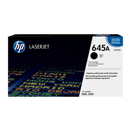 [TON1608] HP 645A C9730A Black Original LaserJet Toner Cartridge