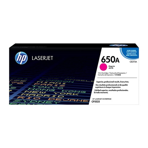 [TON1618] HP 650A CE273A Magenta Original LaserJet Toner Cartridge