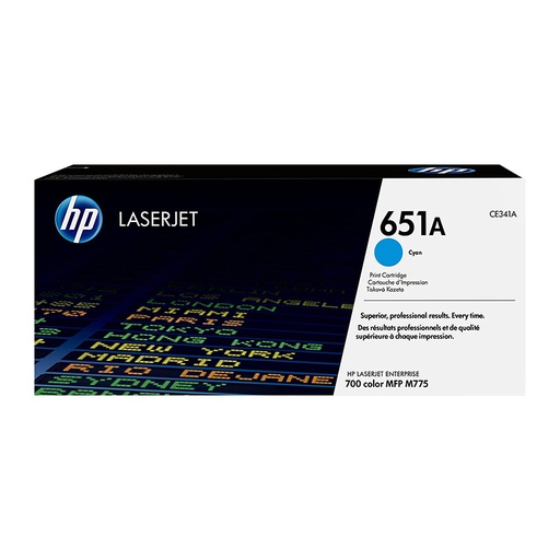 [TON1863] HP 651A CE341A CYAN TONER