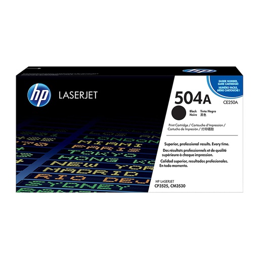 [TON1916] HP 504A CE250A BLACK GENUINE TONER