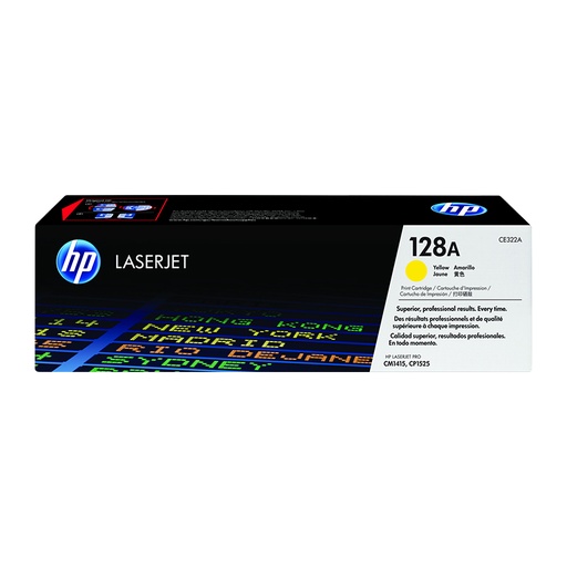 [TON929] HP 128A CE322A Yellow Original LaserJet Toner