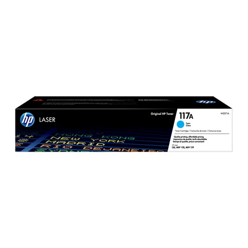 [TON2012] HP 117A W2071A Cyan Laser Toner Cartridge