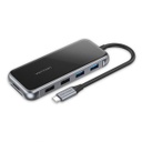 Vention® Multi-function 10-IN-1 USB-C to HDMI/VGA/USB3.0*2/USB2.0*2/RJ45/TF/SD/PD Docking Station (TFGHB)