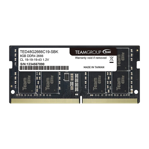 [RAM783] TEAMGROUP Elite 8GB DDR4 2666MHz Laptop RAM