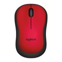 Logitech M221 Wireless Mouse with Silent Clicks - Red (910-004884)