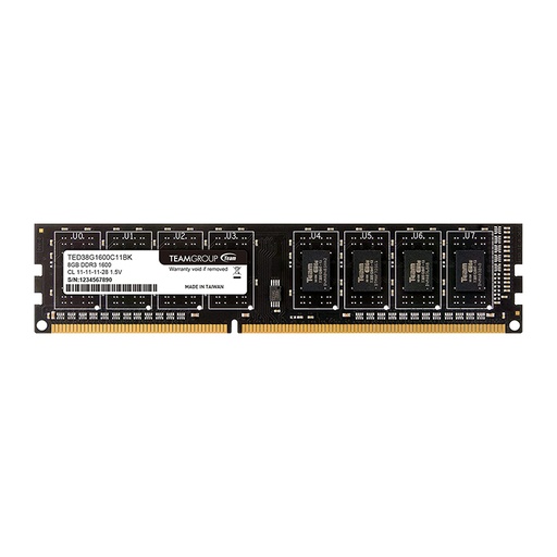 [RAM794] TEAMGROUP Elite 8GB DDR3 1600MHz Desktop RAM