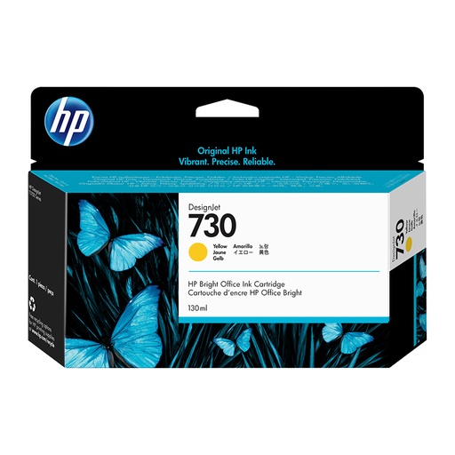 [CTG1744] HP 730 130-ml Yellow DesignJet Ink Cartridge (P2V64A)