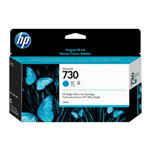 [CTG1745] HP 730 130-ml Cyan DesignJet Ink Cartridge (P2V62A)