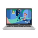 MSI Modern 14 C11M-050MY Laptop | Intel® Core™ i3-1115G4 Processor, 8GB DDR4-3200MHz onboard RAM, 512GB NVMe PCIe SSD, Intel UHD Graphics, 14″ FHD (1920x1080) 60Hz, IPS, Windows 11 Home, Urban Silver, MSI Sleeve Bag