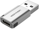 Vention® USB 3.0 Male to USB-C Female Adapter Gray Aluminum Alloy Type 5Gbps 3A Converter (CDPH0)