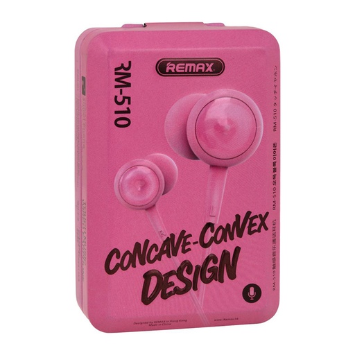 [ERP458] REMAX Wired Earphone RM-510 - Pink