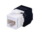 Vention® Cat.6 UTP Toolless Keystone Jack White PC Type (IPFW0)